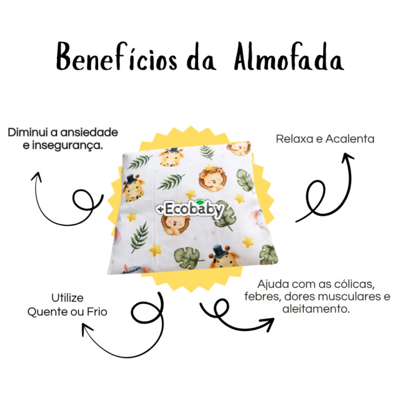 Bolsinha para Cólica Bebê Almofada Térmica Seme