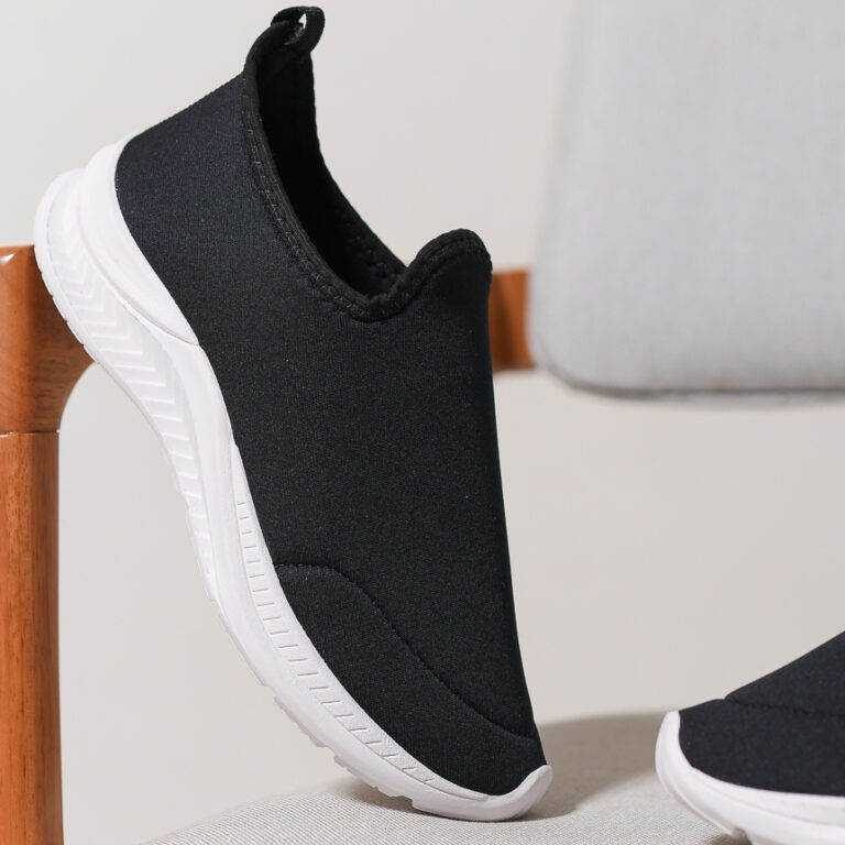 Tênis Meia Feminino Preto Esportivo Caminhada Lev