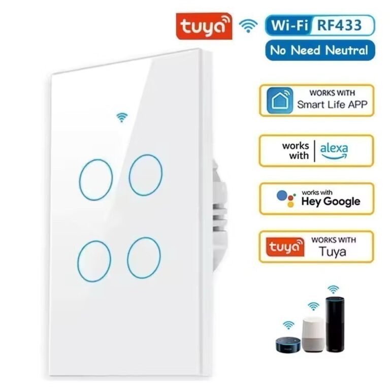 Tuya WiFi Interruptor De Luz Inteligente 2/3/4 gan