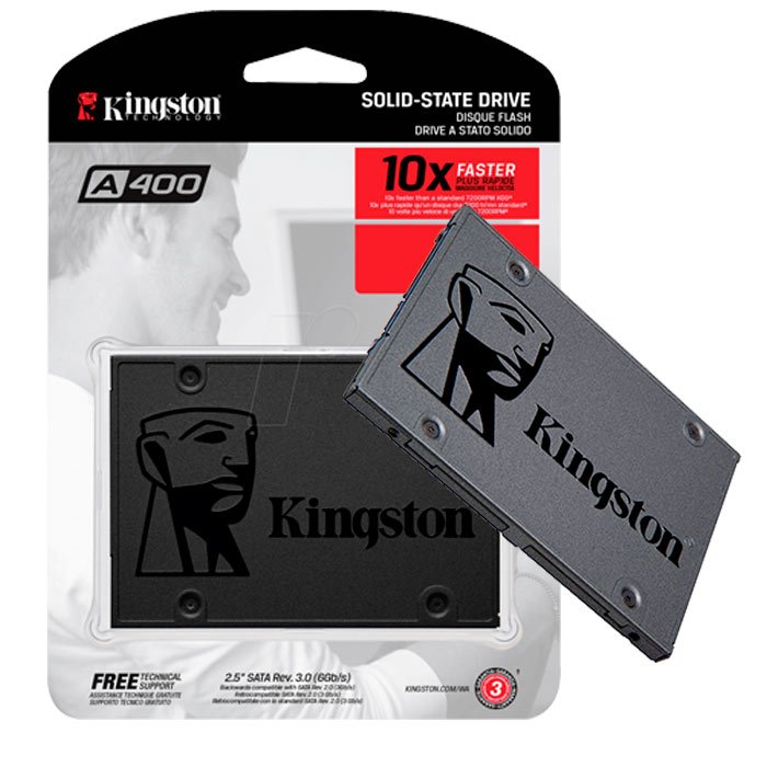DISCO SÓLIDO INTERNO KINGSTON SSD 10X MAIS RÁPID
