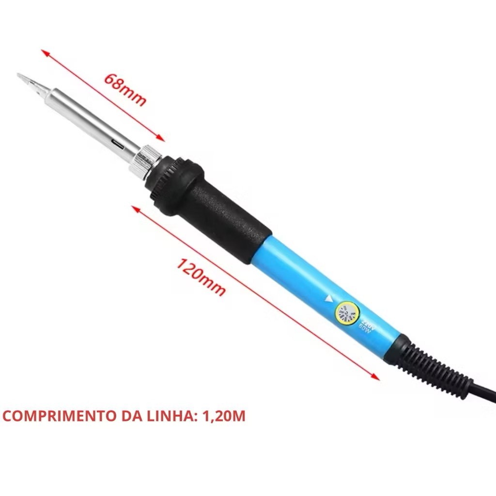 Ferro De Solda 60w Potencia Ajustável Profissional até 480°c Graus 110V-220V