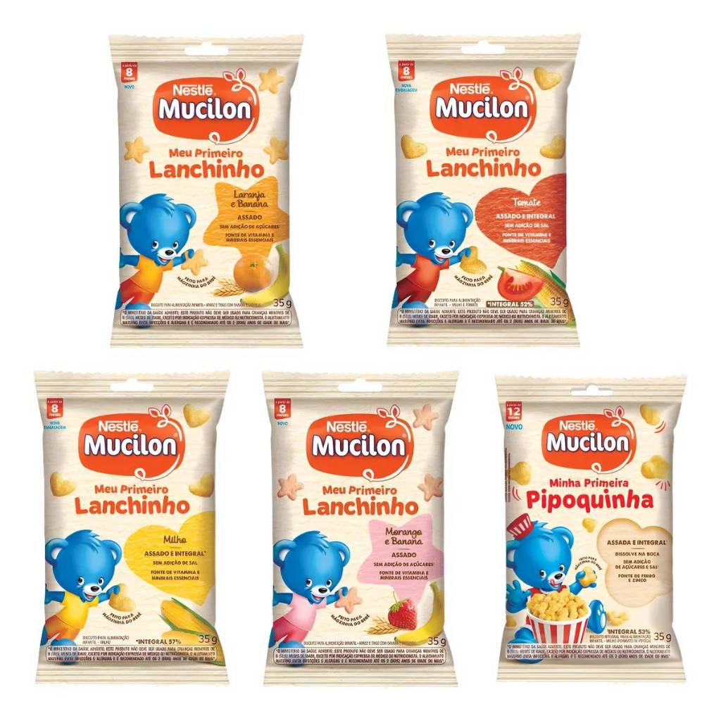 5 Mucilon Meu Primeiro Lanchinho Sabor Variado (sortido) – Nestlé