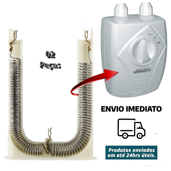 Kit 02 Resistência Aquecedor Versátil Lorenzetti