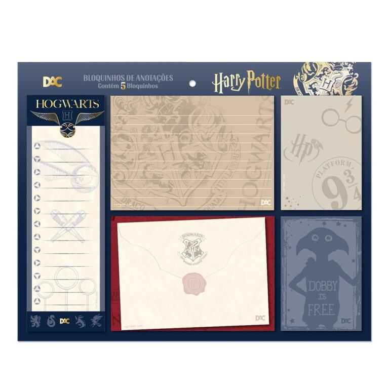 Bloquinhos Harry Potter Anotações c/5modelos 20f