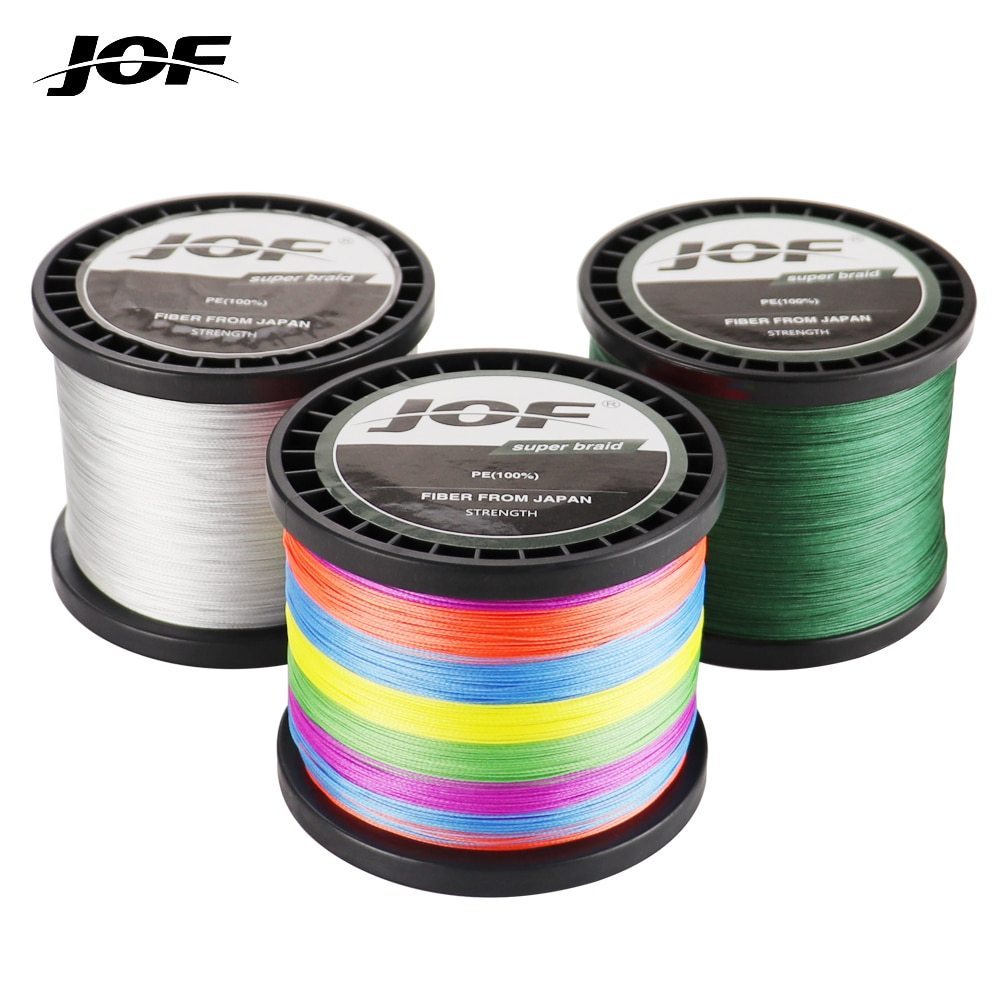 JOF Marca 300M Linha De Pesca Trançada Japonesa De Alta Qualidade 0.17 A 0.5 mm Líder De Fio De Carp