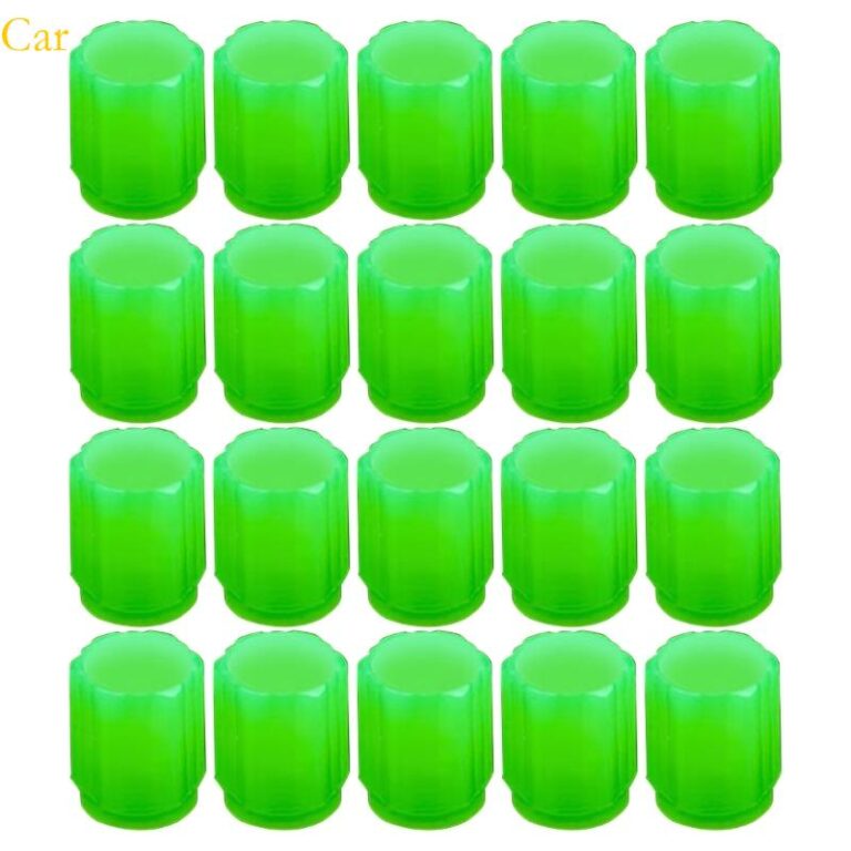 Carro 20Pcs Tampas Válvula Luminosa Pneus Colorid