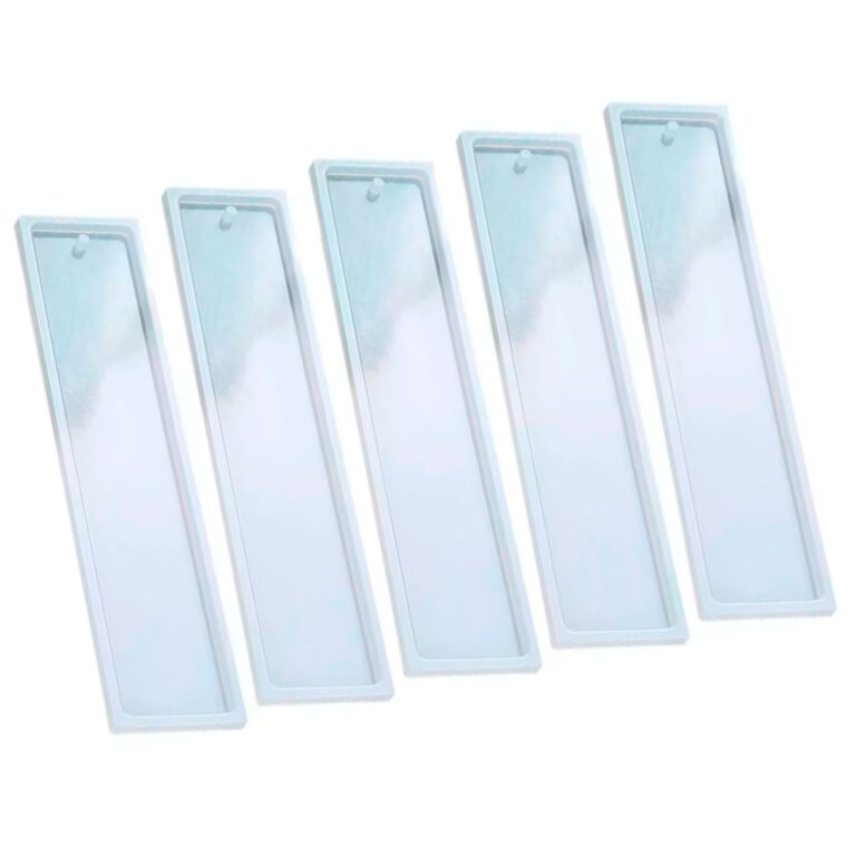 Kit 5 Forma Molde Marca-Páginas Com Furo Médio T