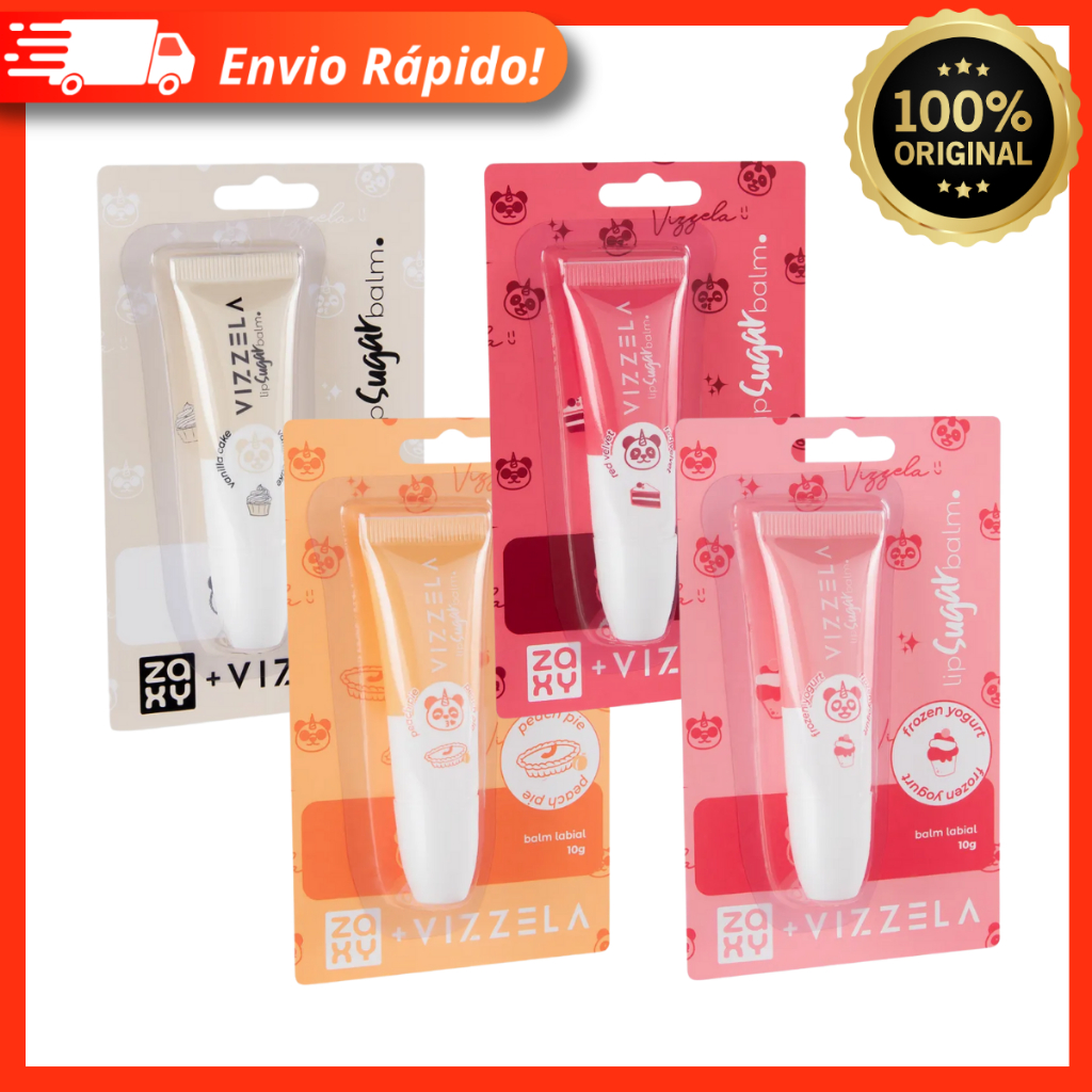 Balm Zaxy Vizzela Hidratante Labial 10g – Lançamento Vegana