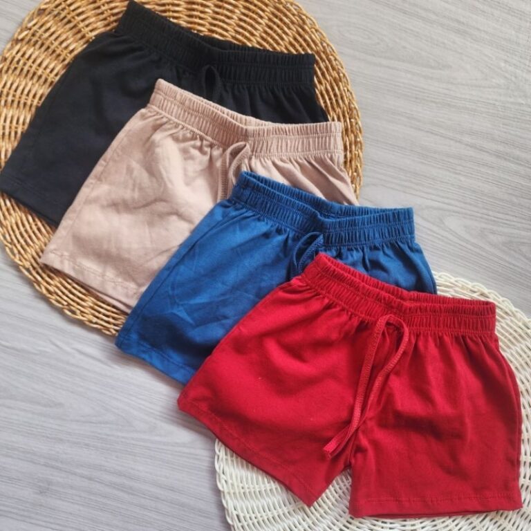 KIT 3 SHORT MASCULINO INFANTIL BEBÊ MENINO ALGOD