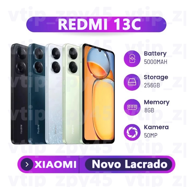 Xiaomi Redmi 13C Dual SIM 256GB 8GB RAM novo