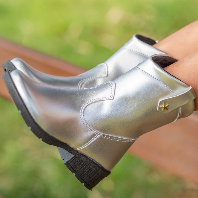 Bota Texana Infantil Feminina Menina Boiadeira Can