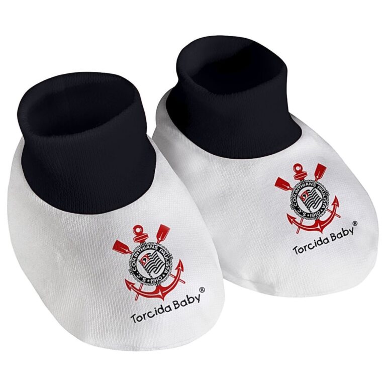 PANTUFA DO CORINTHIANS SAPATINHO BEBÊ TIMÃO OFIC