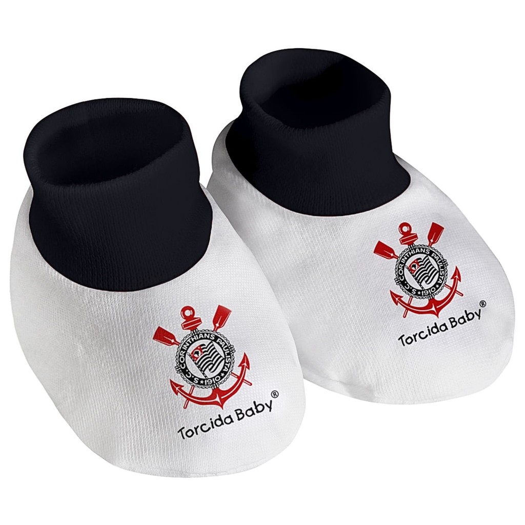 PANTUFA DO CORINTHIANS SAPATINHO BEBÊ TIMÃO OFICIAL