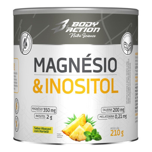 Magnésio E Inositol Taurina Melatonina Abacaxi co