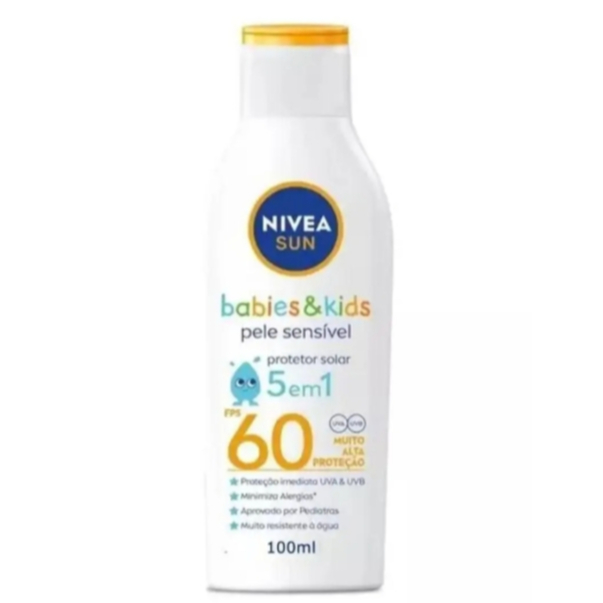 Protetor Solar Nivea Infantil Sun Kids Sensitive F