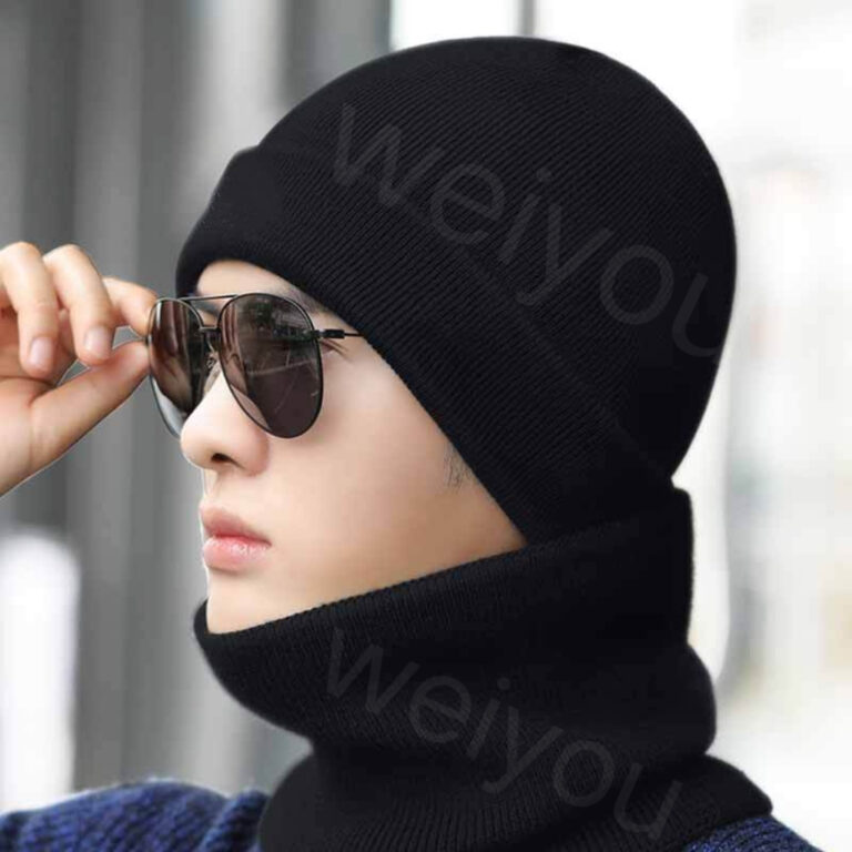 Chapéu preto ou luvas para adultos de qualidade p