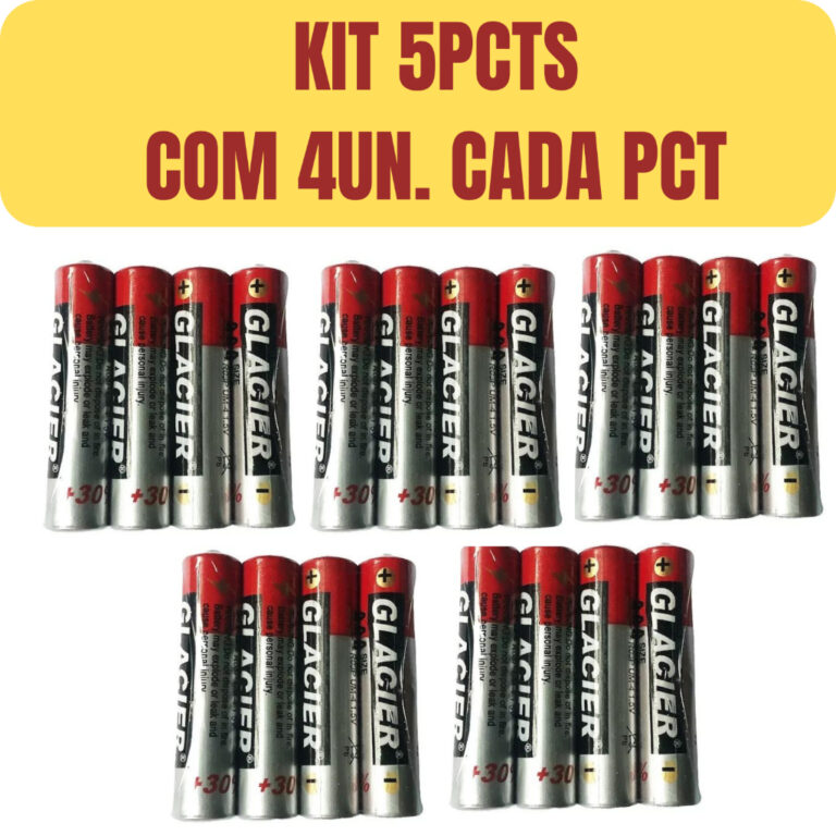 Kit c/5 Pacotes de Pilhas AA ou AAA  1.5V + 30% Ef