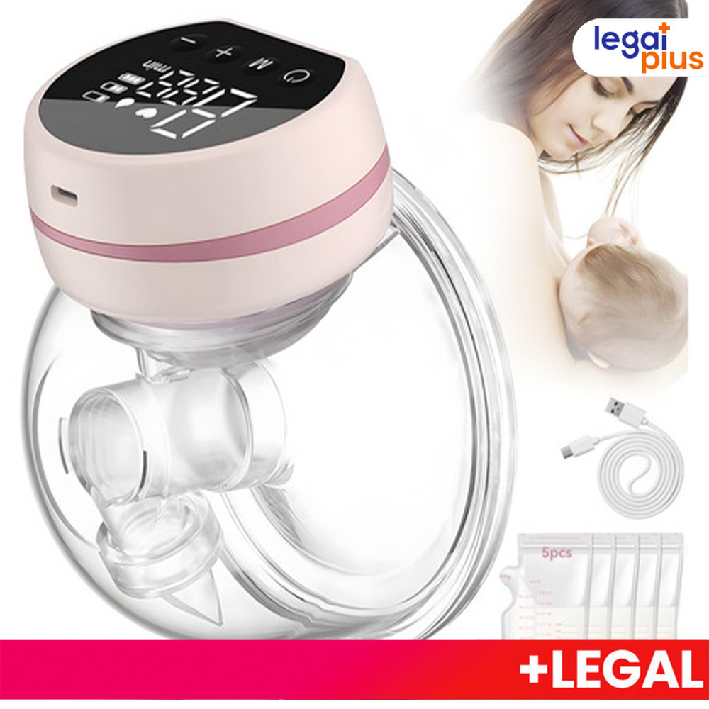 Extrator de leite materno, bomba elétrica portátil recarregável para amamentação.