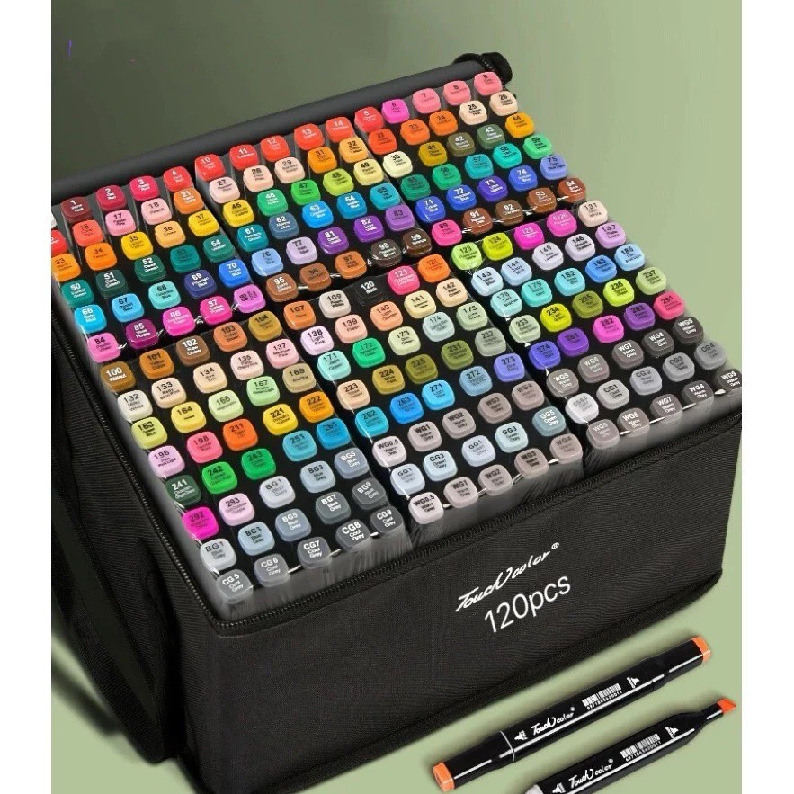 36/48/60/90/100/120/168 peças Caneta Marcadora De Cabeça Dupla Conjunto De Canetas De Aquarela Espec