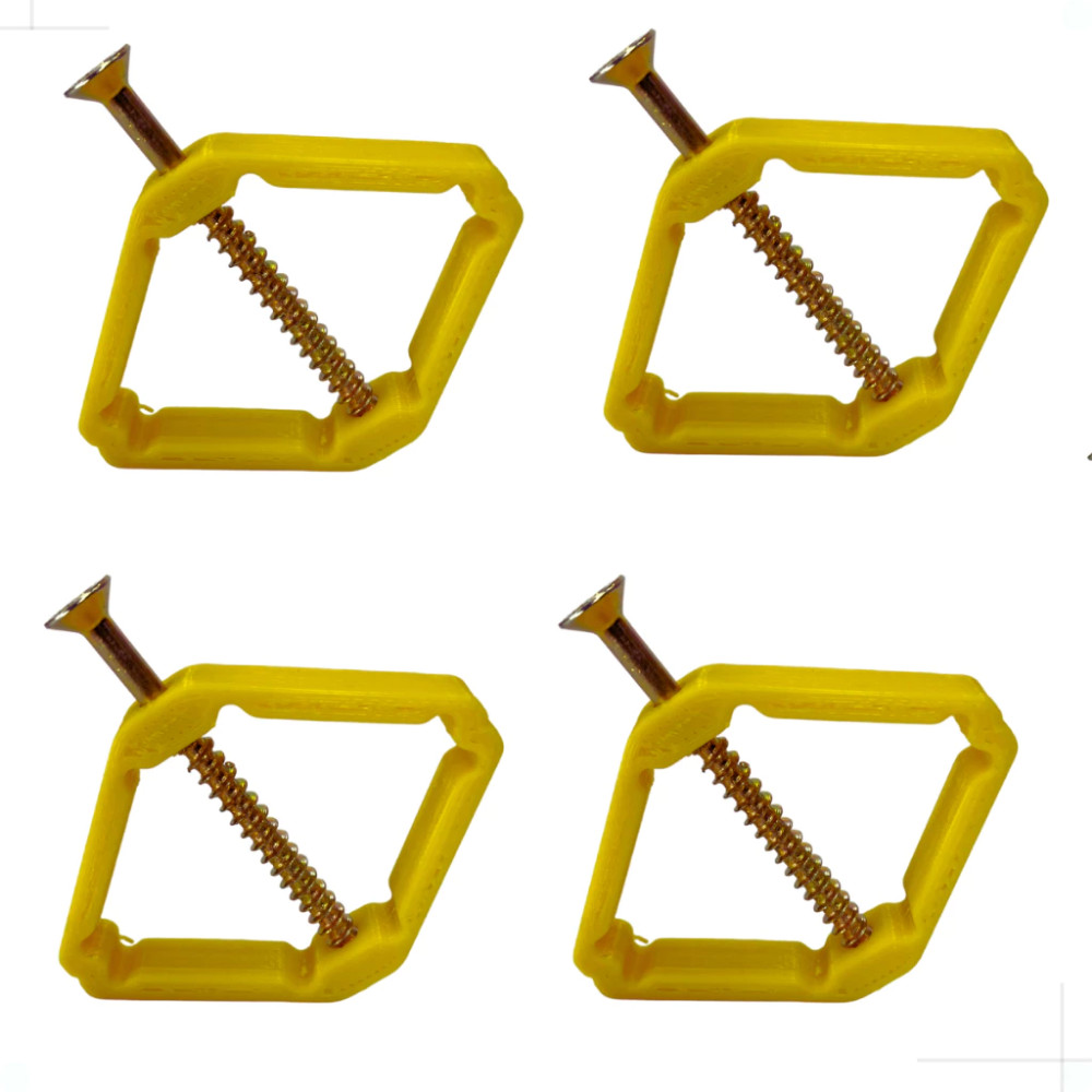 Kit 4pcs Reparo Aba Tomada Salva Caixa De Luz 4×2 Resistente Universal Caxinha Tomada Salva Aba
