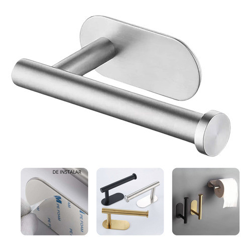 Porta Papel Cromado Higiênico Suporte Em Aço Ino