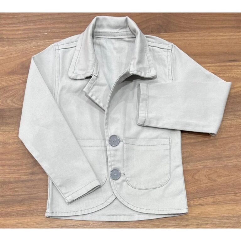 Blazer Cinza Claro Infantil