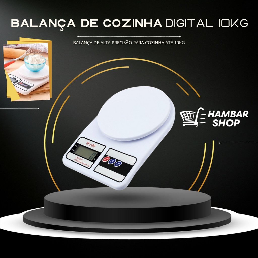 Balança Digital Cozinha Precisão 10kg Sf-400 Alimentos 8900