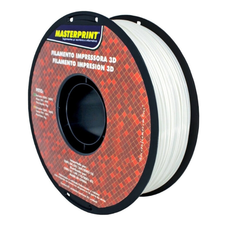 Filamento PETG rolo 1 kg Impressora 3d Branco ABS 