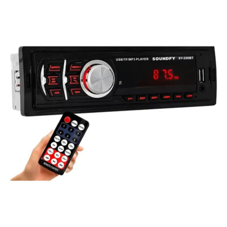 Mp3 Player Soundfy Som Automotivo 1 Din Usb Blueto