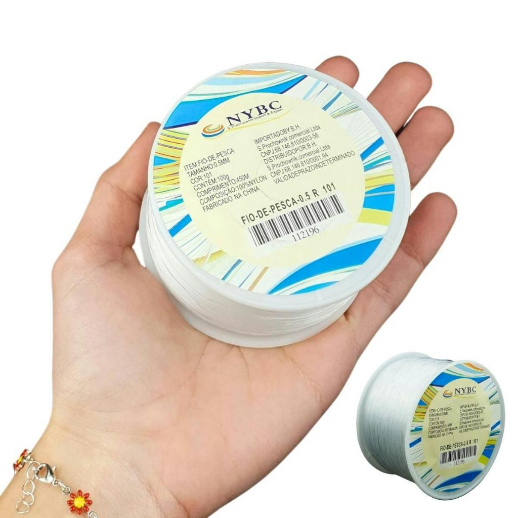 Fio De Nylon 0.2 / 0.3 / 0.35 / 0.4 / 0.45 / 0.5mm – Fio de Pesca – BRX
