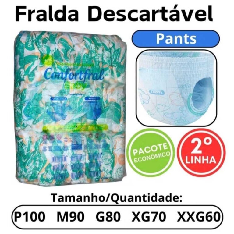 FRALDA CALÇA INFANTIL PACOTÃO HIPER  SEGUNDA LIN