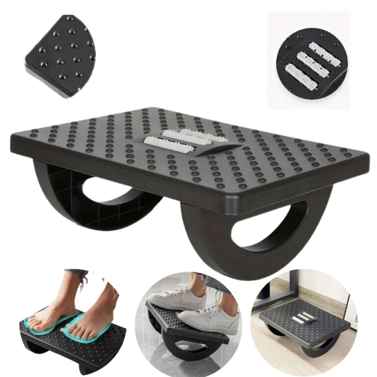 Apoio Ergonômico para Pés Regulável com Superf