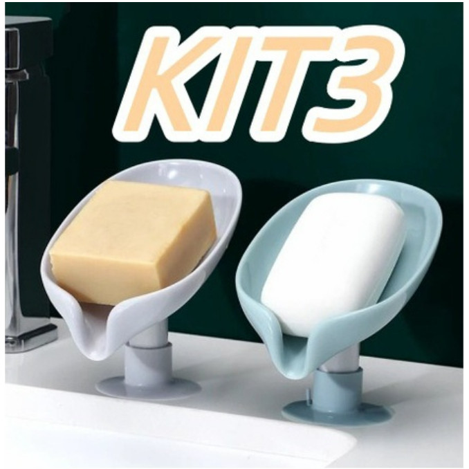 Kit Saboneteira De Pia Escorra A Caixa De Sabão P