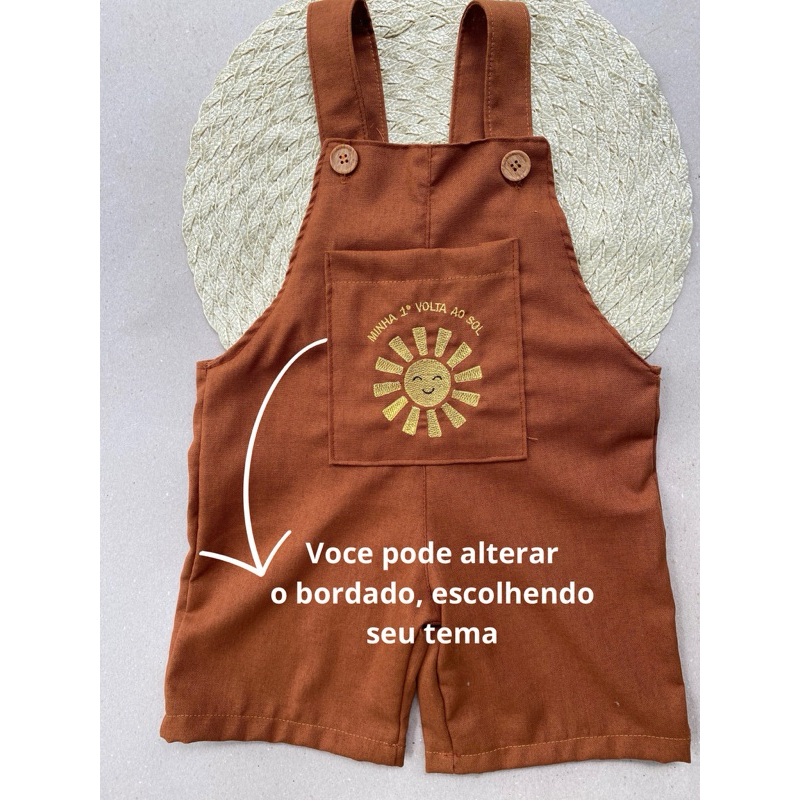 jardineira com tema personalizado