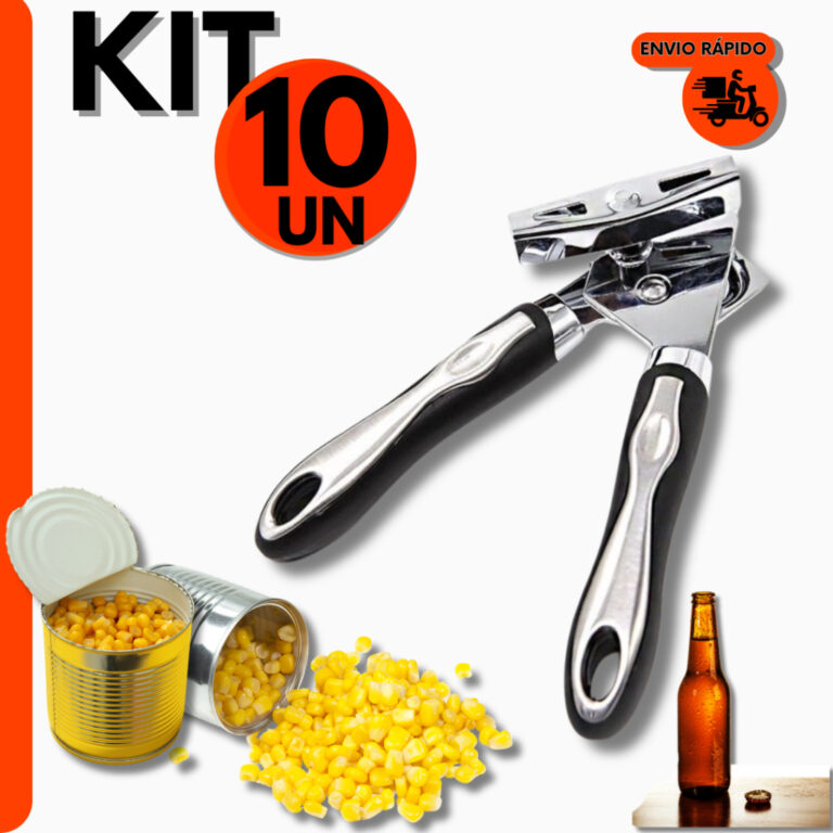 Kit 10 Abridores Multifuncional de Latas e Garrafa