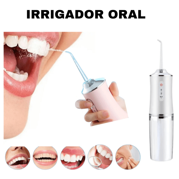 Irrigador Oral Portátil Recarregável  Jato de Á