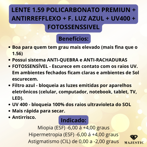 Par Lentes Para Colocar Seu Grau Completo Óculos 