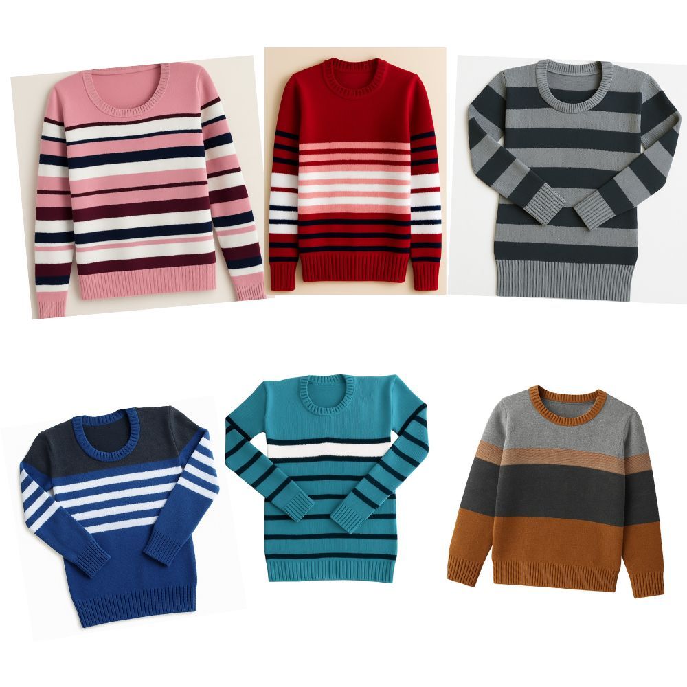 kit 3 blusa Suéter Lãzinha dia a dia | 1 2 3 4 6 8 12 16 | Quentinho Confortável Menino Menina
