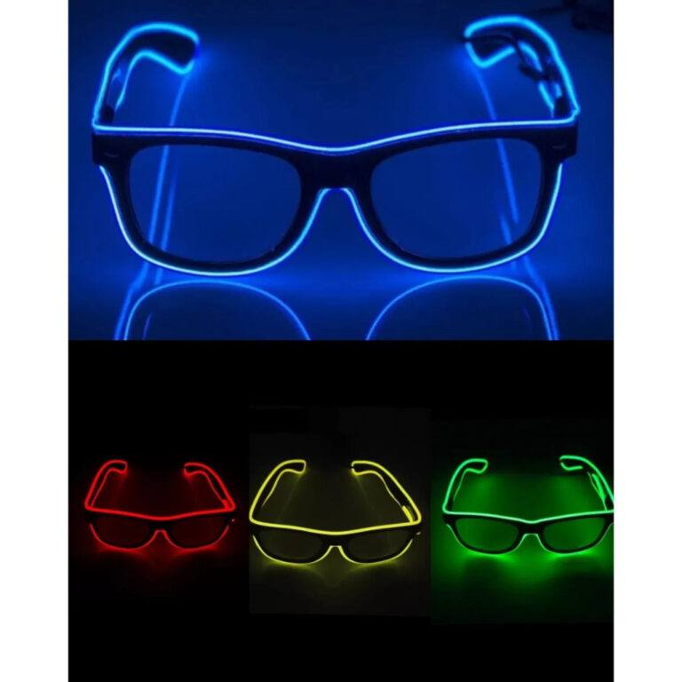 Oculos Led Neon Festa Balada Cosplay Rave Casament