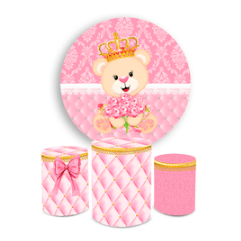 Kit Decorativo Painel Redondo C/ Elástico + Trio 