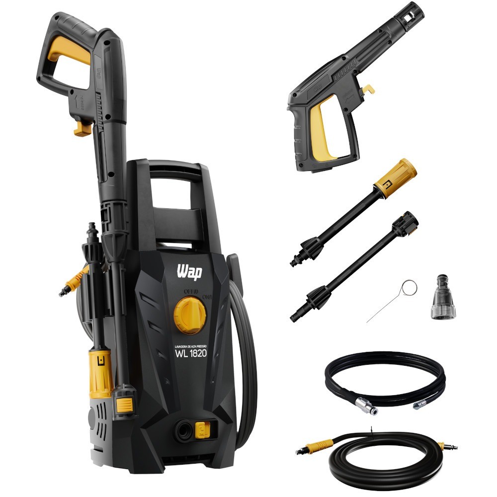 Lavadora de alta pressão Desentupidora 1500 libras – WL 1820 Black Ultra Wap