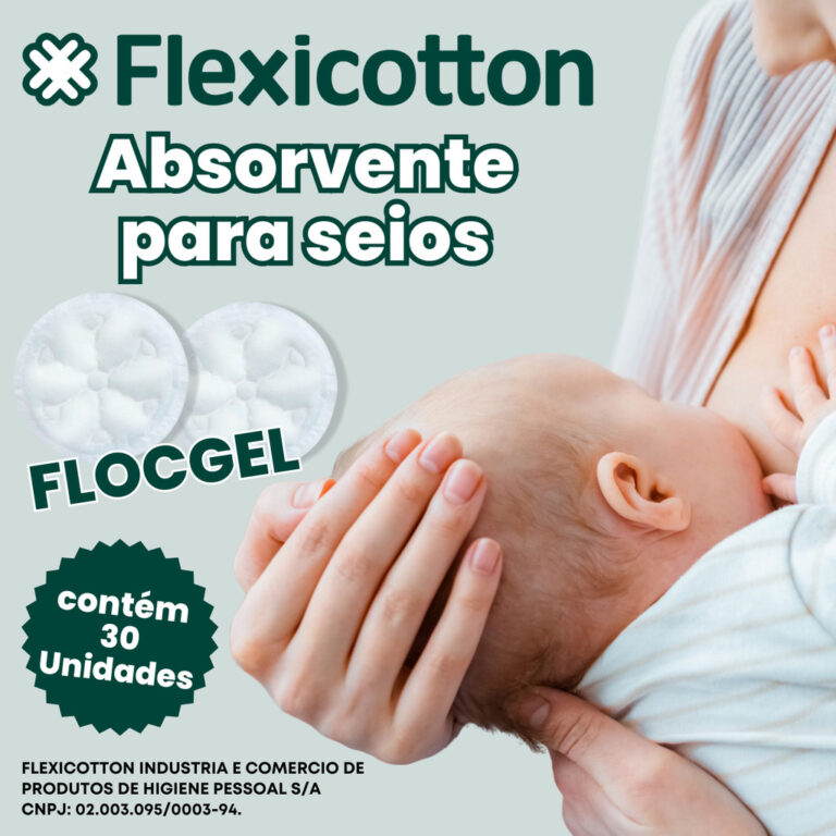 ABSORVENTE SEIOS FLEXICOTTON 30, 60 e 90 UN