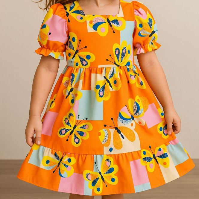 Vestido Menina Infantil Juvenil | 2 a 12 anos | Es