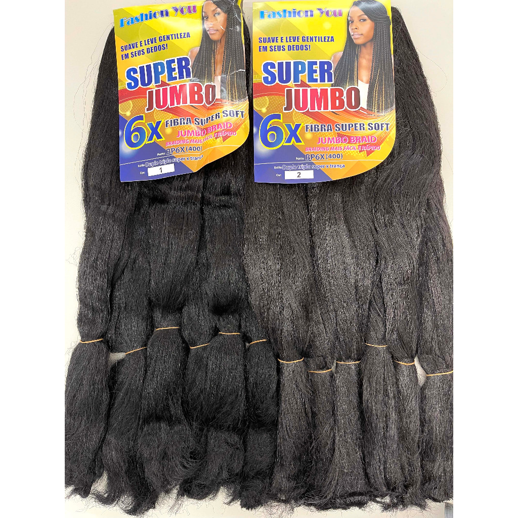 Cabelo Jumbo 6X 400G Pacotão Para Tranças Super Jumbo Box braid – FASHION YOU