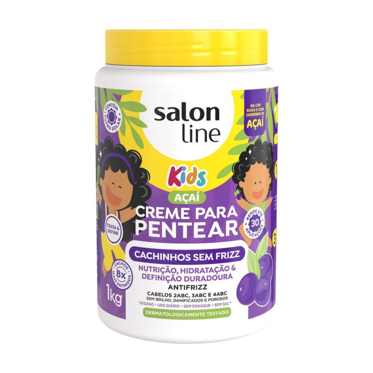 Creme para Pentear Açai Kids Cachinhos Sem Frizz 