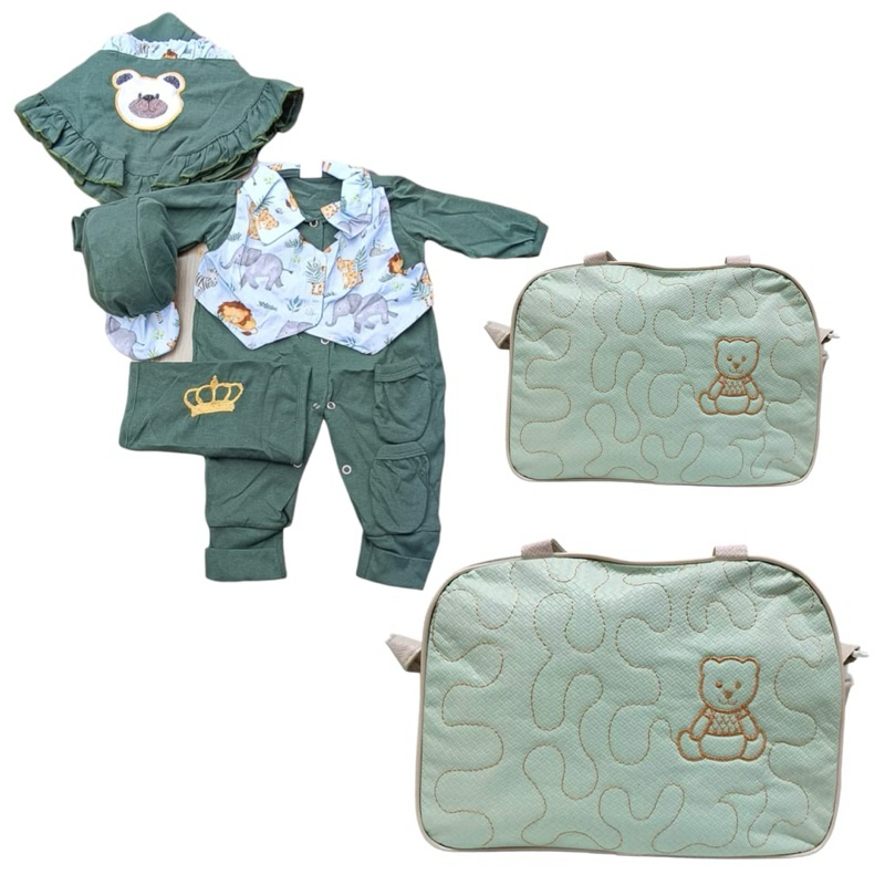 kit bolsa maternidade bebê roupinha recém nascido