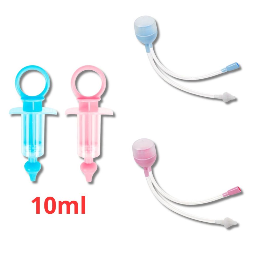 Kit Lavagem Nasal para Bebês e Crianças – Bicos em silicone Seringa 10ml