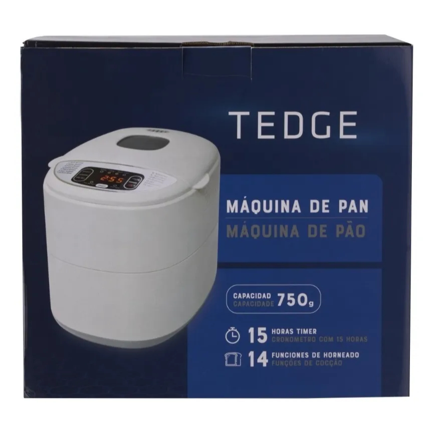 Panificadora Máquina De Pão Com 14 Programas Tedge 110V