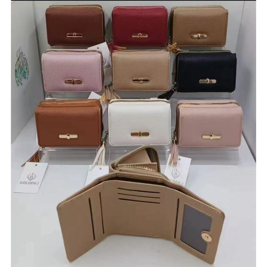 NOVA Carteira pequeno Feminina Carteiras Documentos Cabe Cartão RG com Pompom Entrega rápida