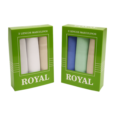 Kit Atacado 10 Caixas c/ 3 Lenços de Bolso Mascul
